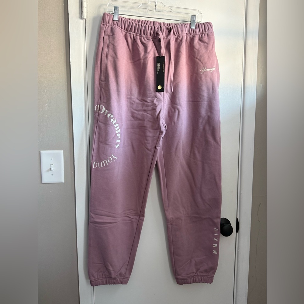 YoungLA For Her Dreamers Joggers Dusty Pink, Size XL